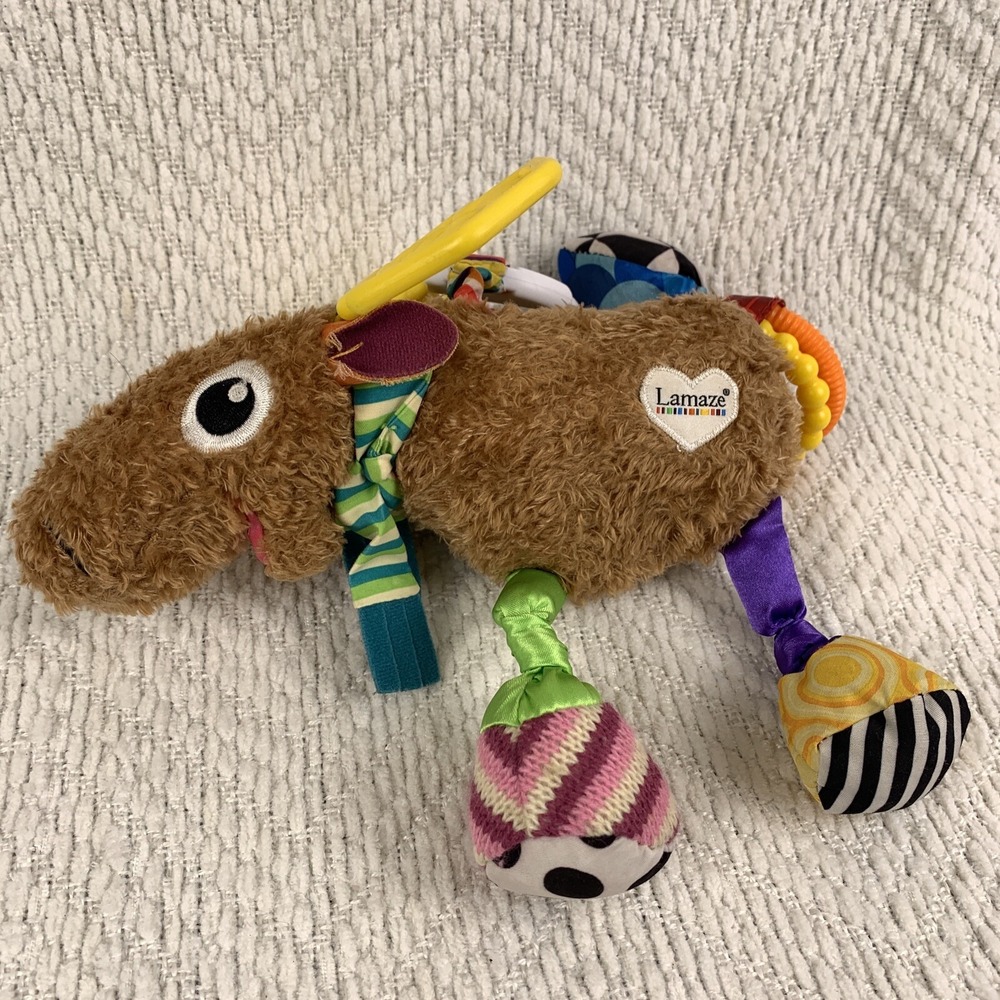 Lamaze‎ Mortimer The Moose Play And Grow Rattle Teether Squeaker Activity Toy